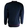 Jersey with Cotton Lined Sleeves - navy/red